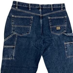 Big Smith Vintage Carpenter Jeans‎ Mens 40X32 Blue Workwear Ranch Baggy Straight